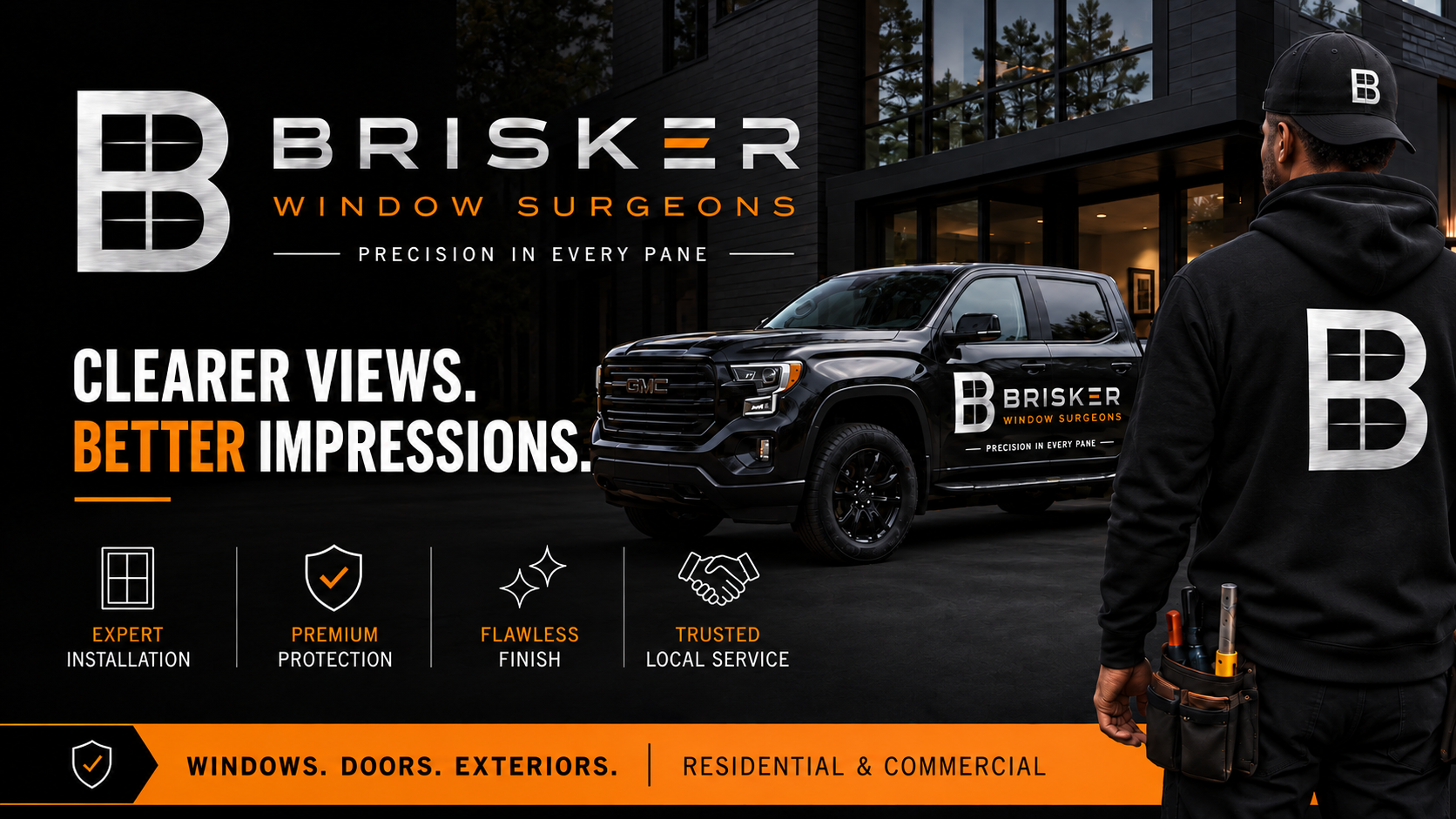 Brisker's Window Surgeons website built by Cenlyx