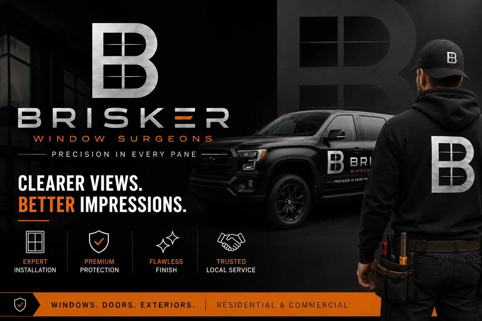 Brisker's Window Surgeons website built by Cenlyx